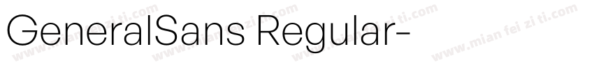 GeneralSans Regular字体转换